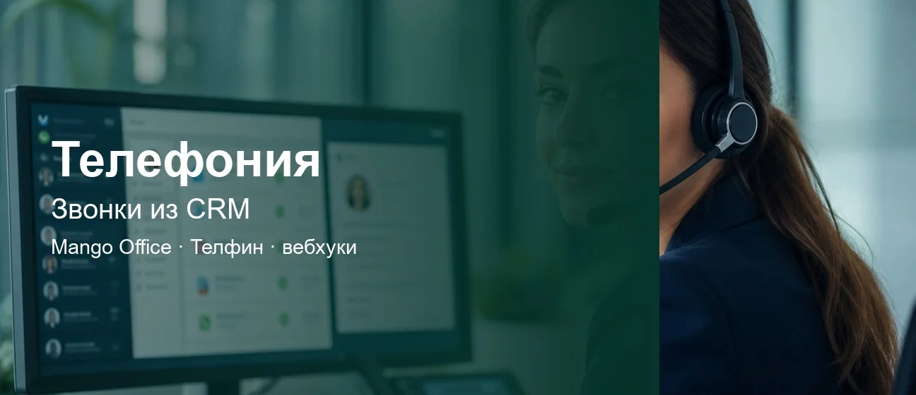 Модуль «Телефония»: звонки из CRM и настройка Mango Office / Телфин