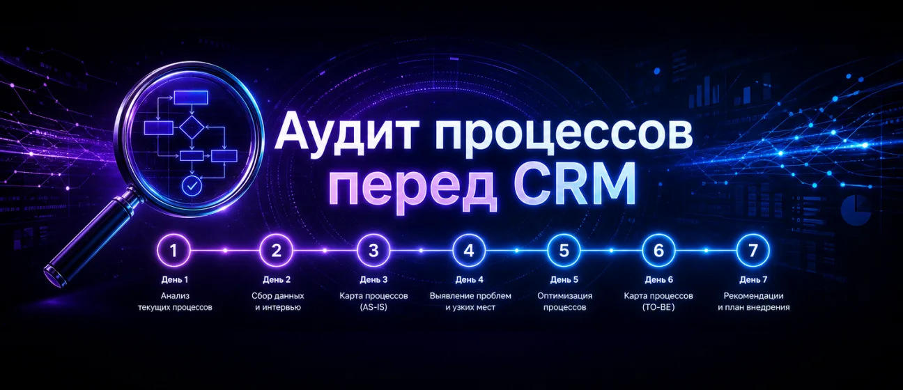 Аудит процессов перед запуском CRM: чек-лист на одну неделю