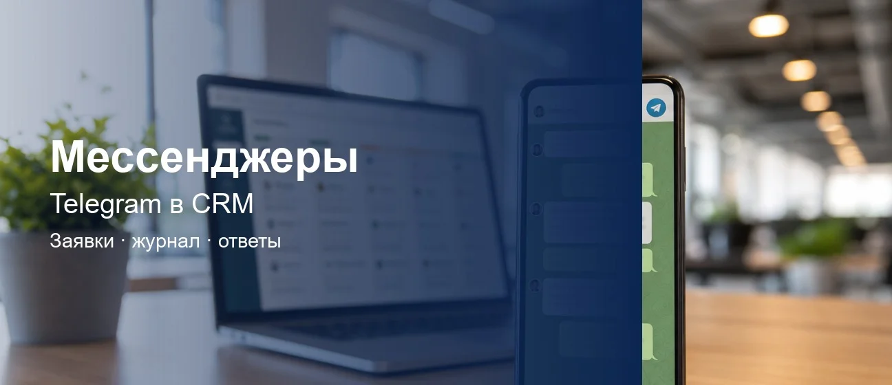 Модуль «Мессенджеры»: заявки из Telegram в CRM