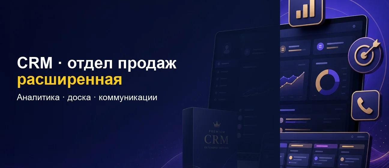 CRM для отдела продаж — расширенная конфигурация