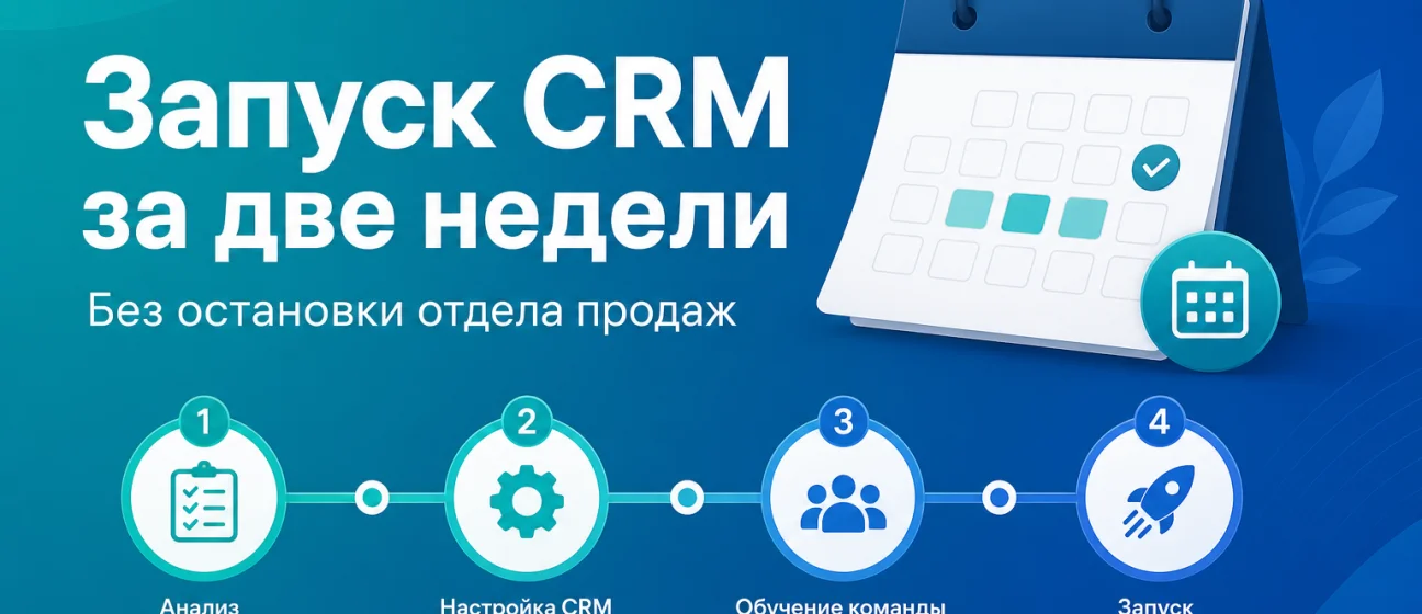Внедрение CRM за две недели без остановки отдела