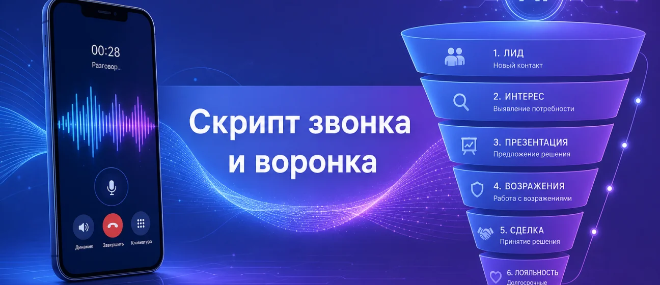 Скрипт первого звонка и статусы воронки: связка, которая работает