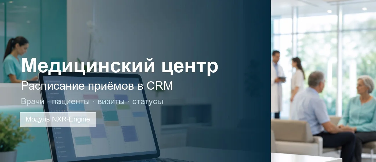 Модуль «Медицинский центр»: расписание приёмов и настройка под вашу клинику